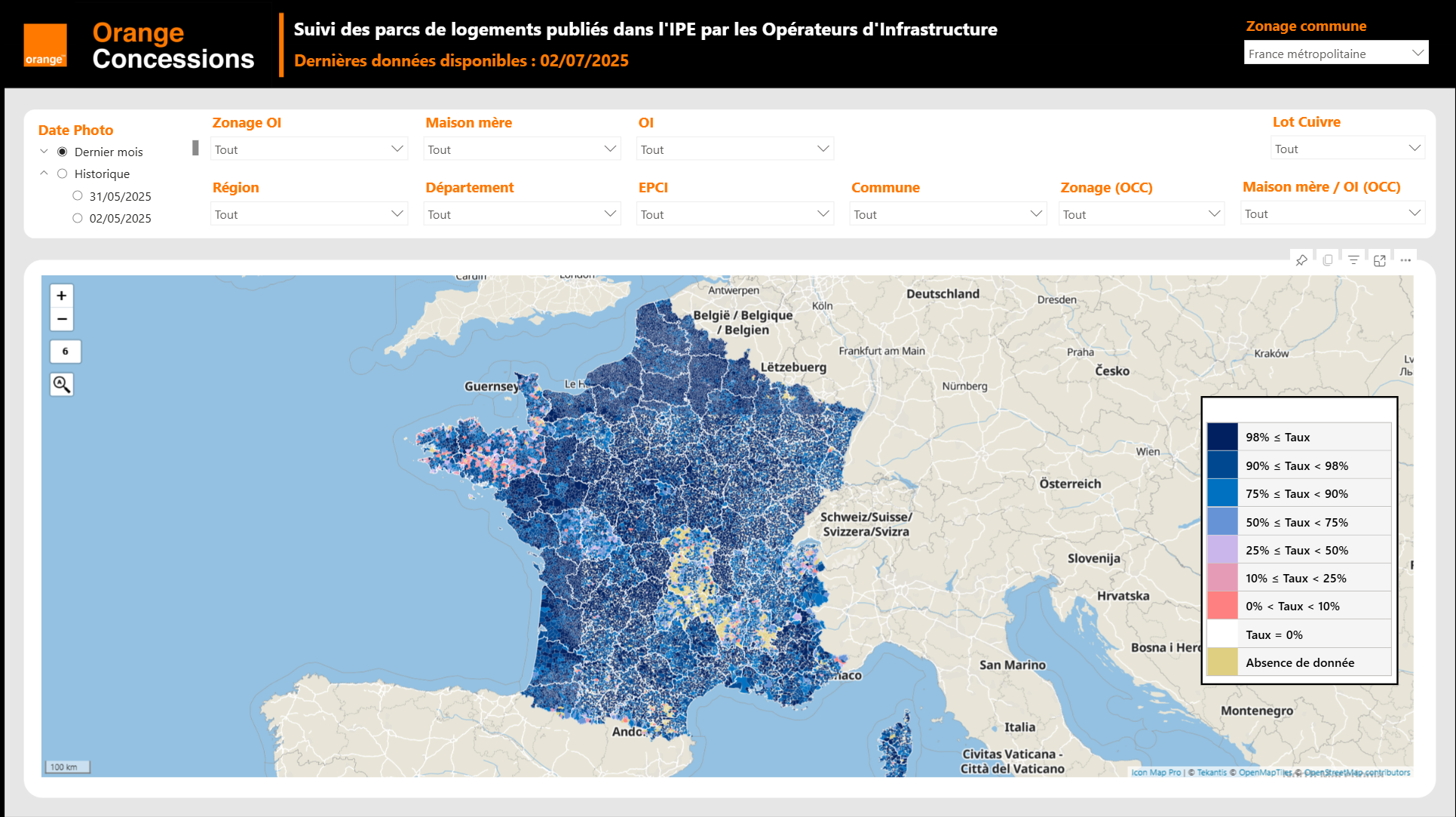 Enhancing Fibre Deployment and Commercialisation with Icon Map Pro at Orange Concessions screenshot