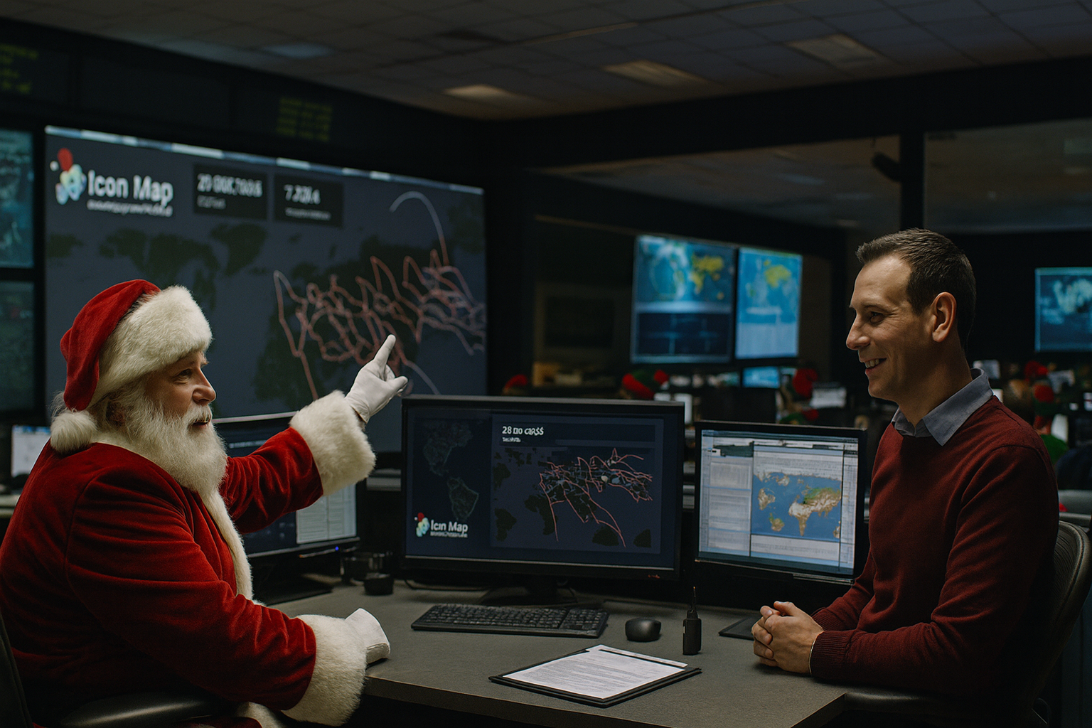 James Dales meets Santa