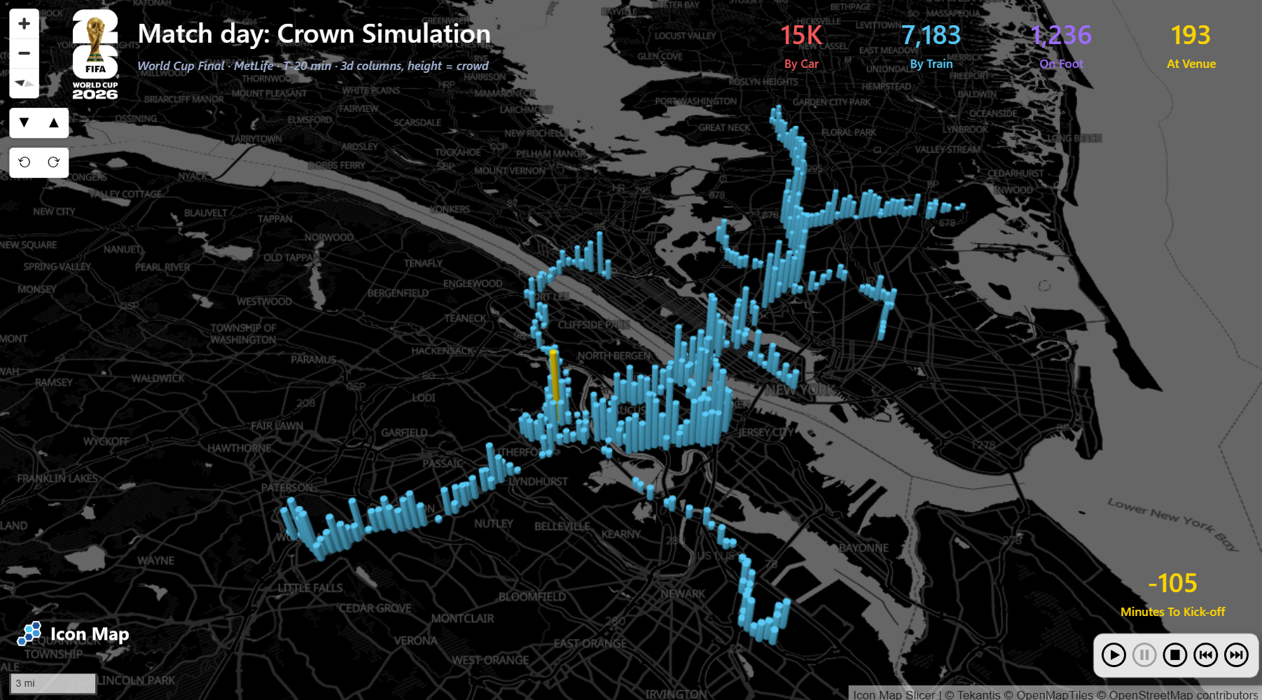 World Cup 2026 - What happens when 82,500 fans move towards one stadium?