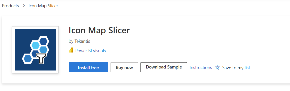 Icon Map Slicer in AppSource